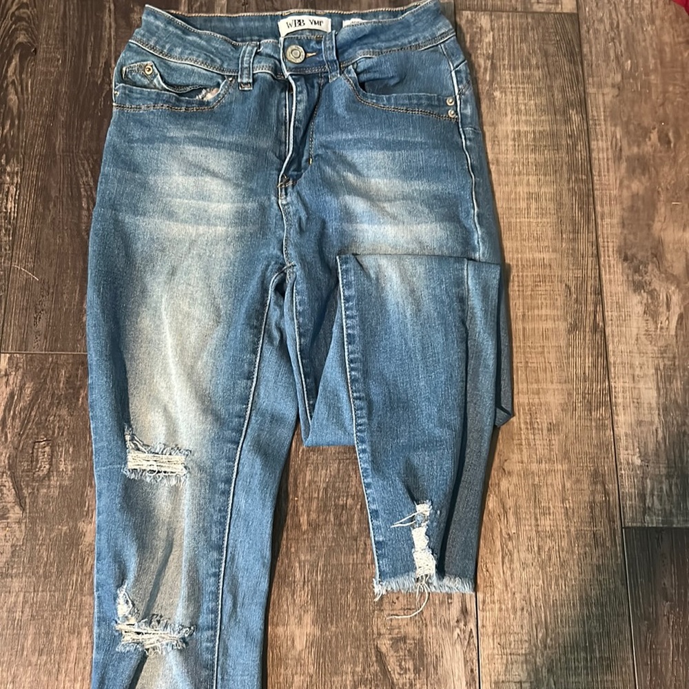 Ymr high rise, ripped skinny  jeans